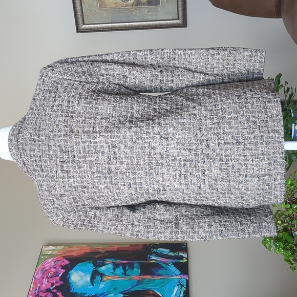 Vintage Sanyo Fashion House Silk Wool Blazer Jacket size 8 - Picture 3 of 10